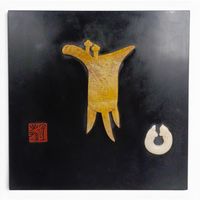 Chinesische Jade Figur Relief