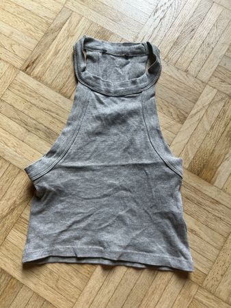 Graues Rib Tanktop Grösse S guter Zustand