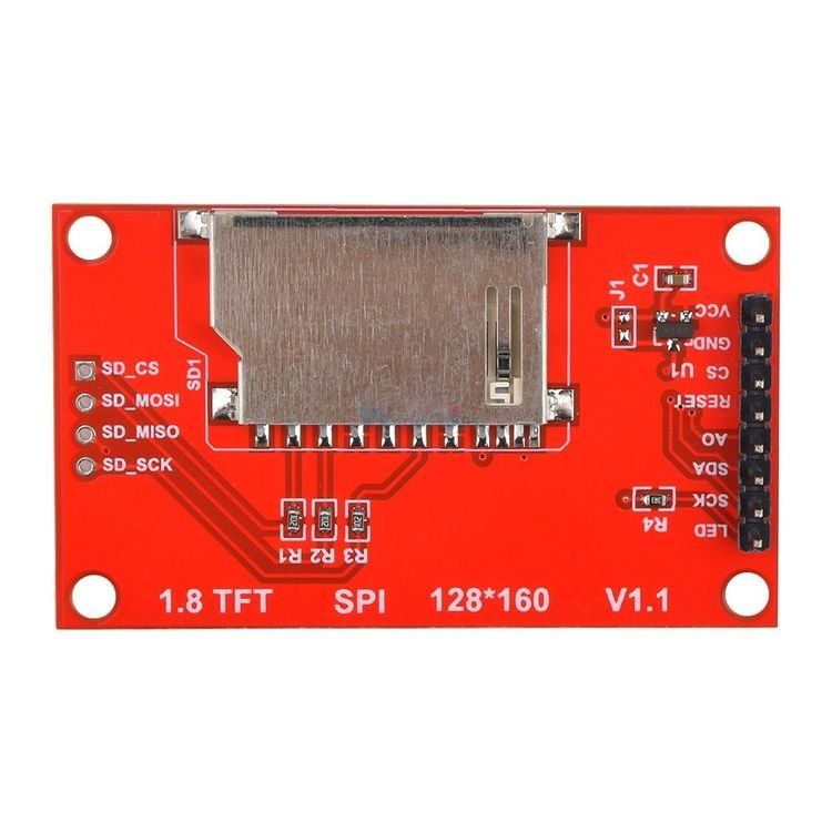 Componenti elettronici: 1.8" TFT - ST7735 Drive I2C + SD Card Interface for Arduino – Nuovo e nell'imballaggio originale da Ebikon venduto da archie2019 2