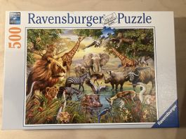 Puzzle Tiere am Wasserloch 500 Teile