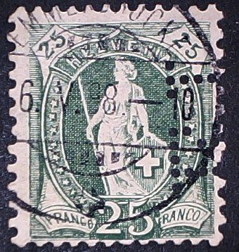 Tous les timbres: Perfin   76 – D'occasion à Opfikon par webstar30