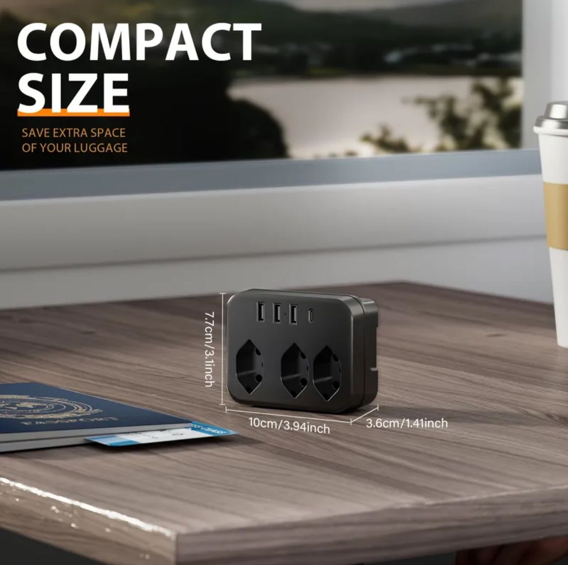 Spine: Ciabatta Multipresa 7 in 1, USB C, Compatta – Nuovo e nell'imballaggio originale da Novazzano venduto da GioStore 1