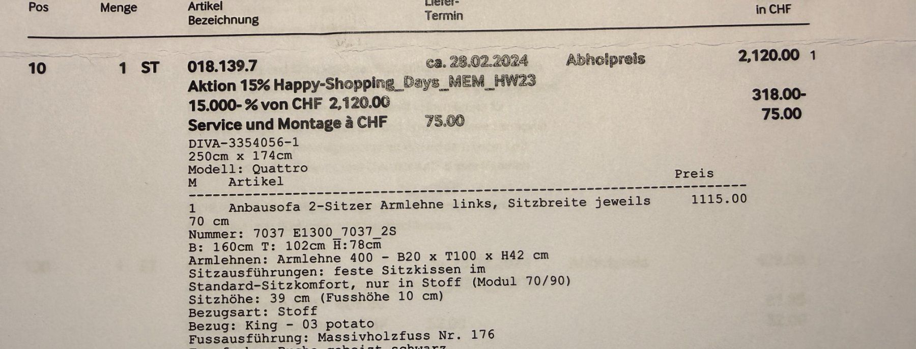 Divani: Sofa-Teil von Möbel Pfister – Usato da Zürich venduto da Kaasil 1