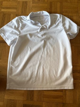 Polo sport blanc d'été pour enfant, taille  10ans
