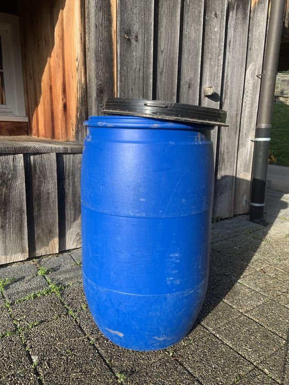 Weithalsfass 5L Lebensmittelecht - Blaue Futtertonne Mit Deckel