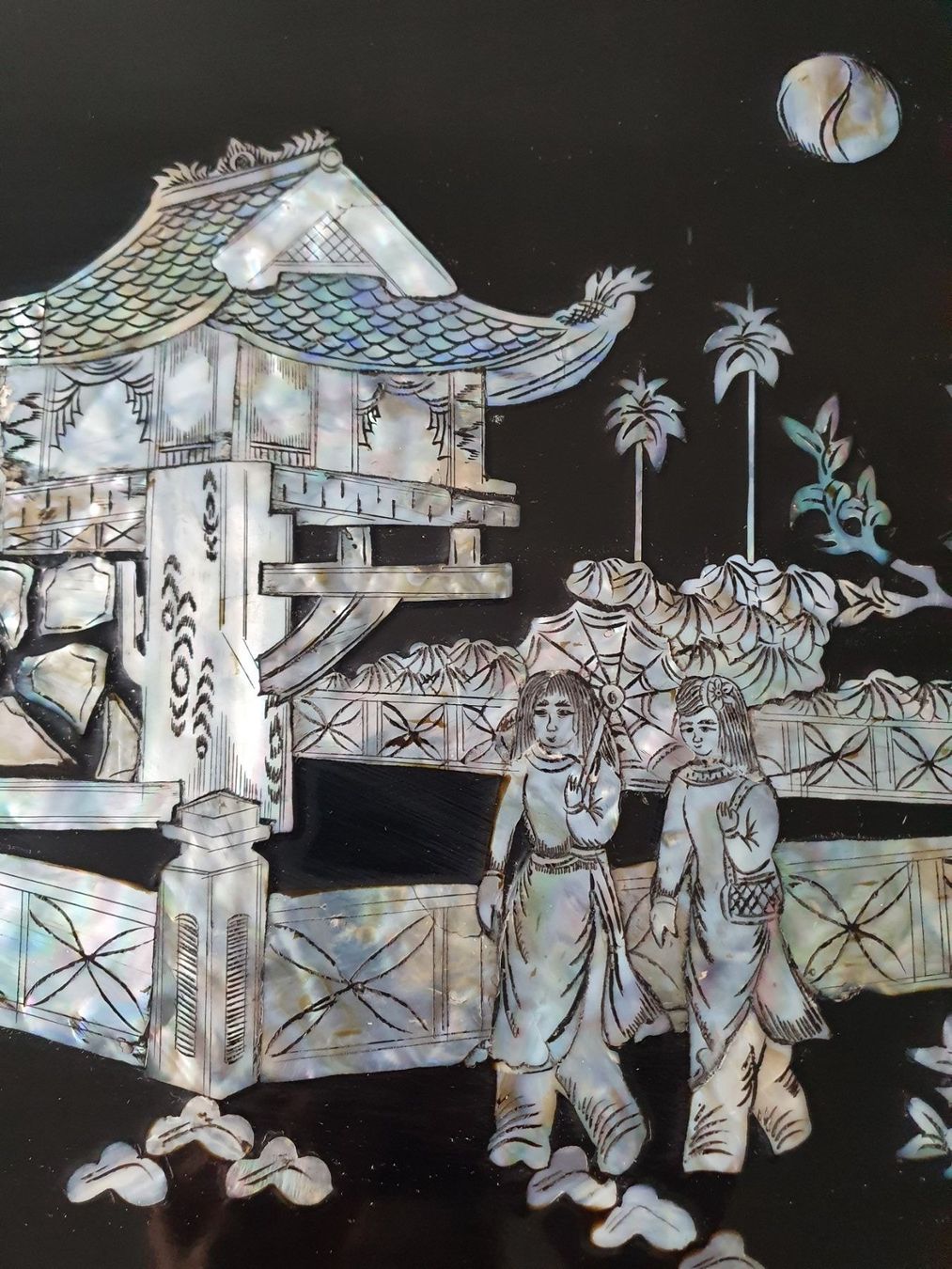 Tele & Cornici: Tableau asiatique incrusté de nacre – Usato da Grand-Lancy venduto da Evelyne010 1