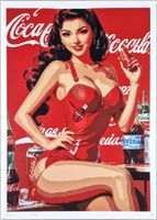 Death NYC Ltd Pop Art Druck " Warhol Coca Cola Pin Up Girl