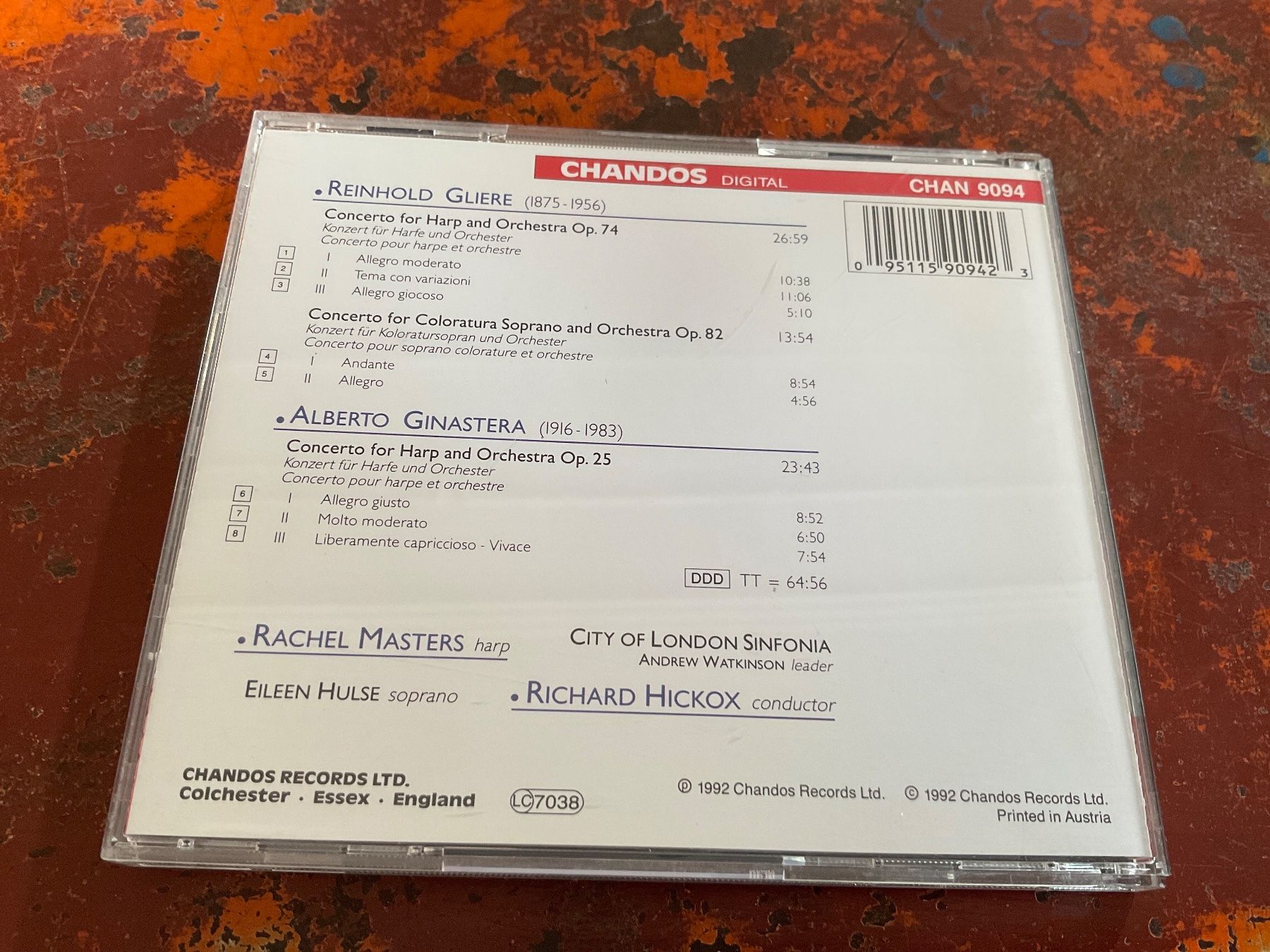 CD: Gliere Ginestra Harp concerto CD – Usato da Delémont venduto da vinylfreak01 1