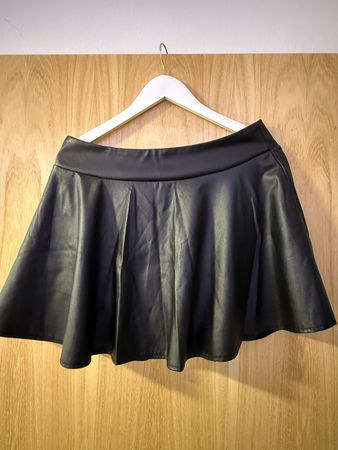 Rockabilly Rock Kunstleder schwarz Grösse XL