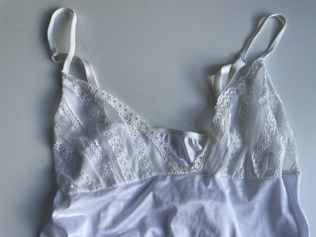Negligees & Pigiami: Weisses Lingerie Set oder Nachtwäsche Gr. M Spitze DIM – Usato da Gockhausen venduto da AnneT07 3