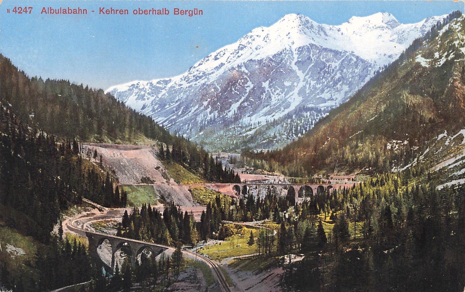 Cartoline postali: Albulabahn Eisenbahn – Usato da Biasca venduto da Blenio71