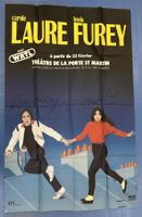 Affiche de théâtre dédicacée par Carole Laure et Lewis Furey