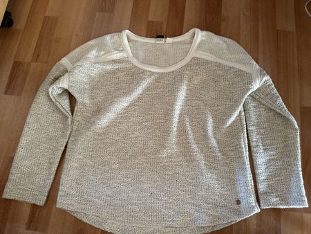 Roxy Pullover, Grösse XL, Beige/Weiss, einf. Brustweite 60cm