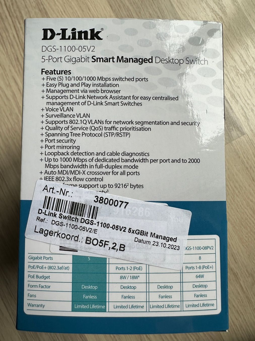 Dlink Hubs & Switches: D-Link Switch DGS-1100-05V2 5 Port Netzwerk Switch – Gebraucht aus Wolfhausen von  4