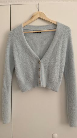 Damen Strickjacke hellblau Grösse S