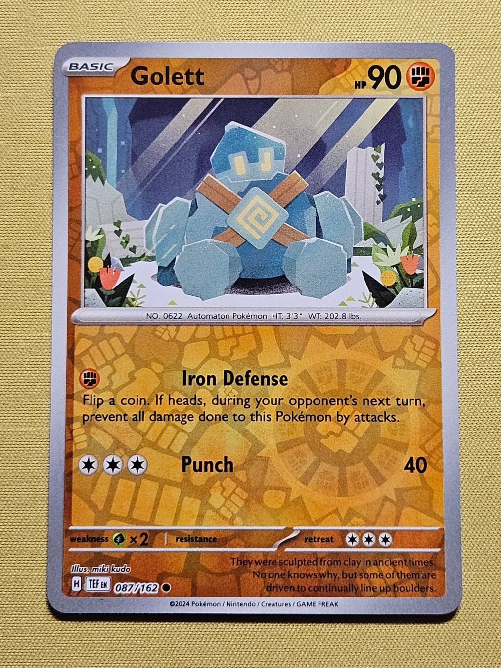 Pokémon Carte collezionabili: Temporal Forces - Golett 087/162 EN – Usato da Bellinzona venduto da Pokemarco