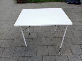Camping/ Garten Tisch HARMONIKA 60 x 80 cm Höhe 60 bis 80cm