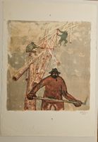 Hans Potthof Original Lithografie épreuve d'artiste 89x64cm