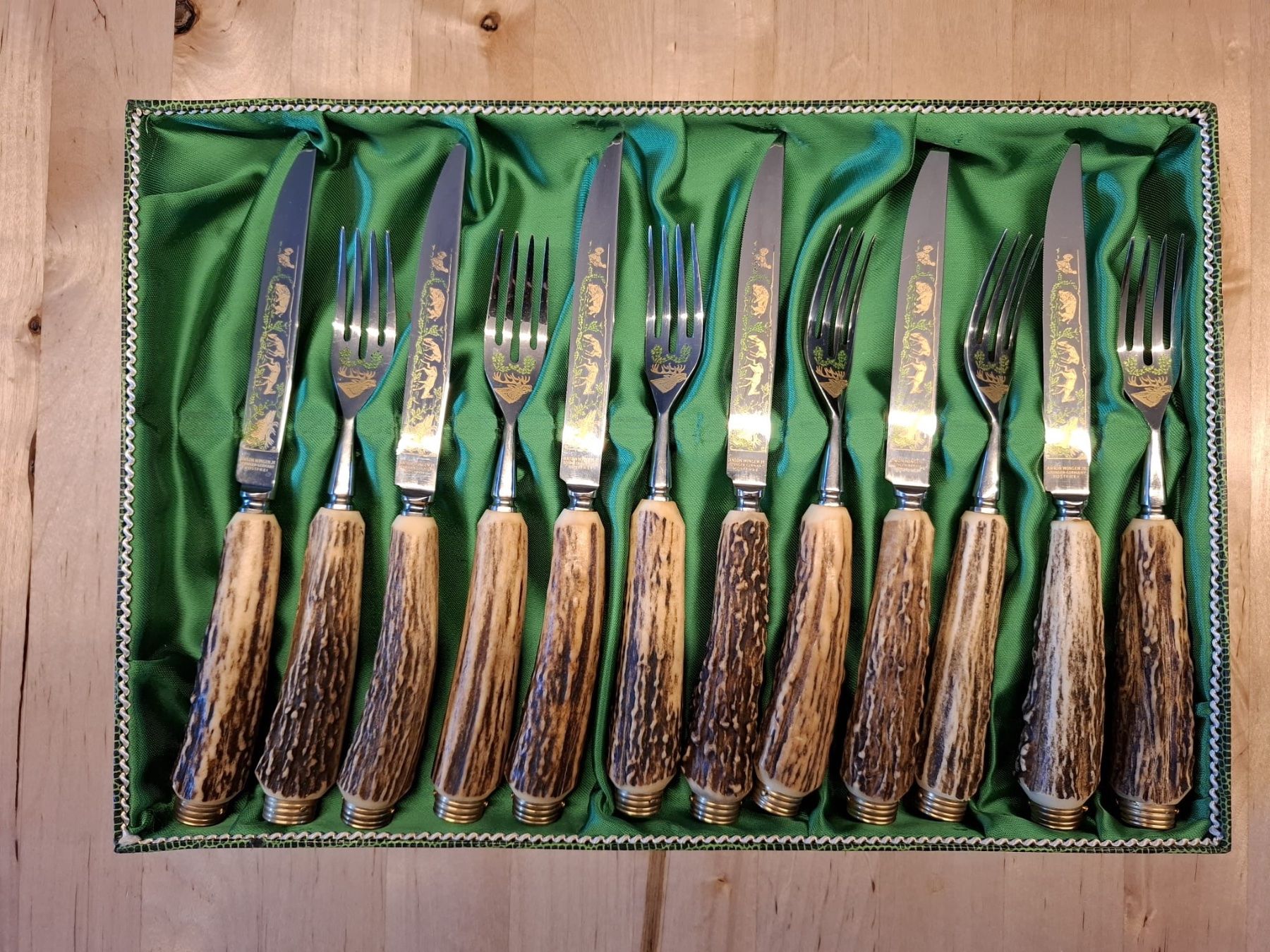 Solingen Set di posate: Besteckset mit Hirschhorngriff – Nuovo (secondo la descrizione) da Bern venduto da nuschki98 2