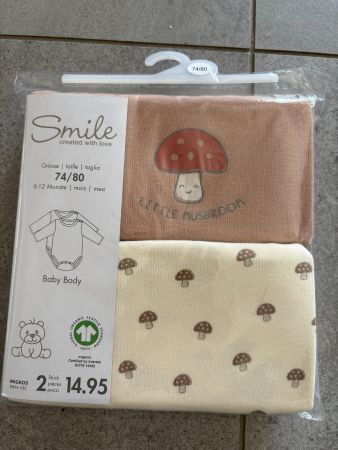 Lot de 2 bodies taille 74 - 80 neuf