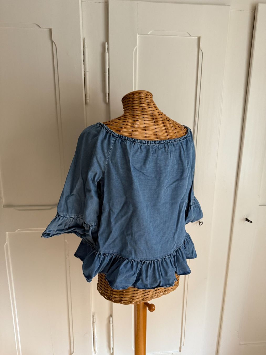 Zara Camicette: ZARA - Jeans Blusenoberteil blau M – Usato da Zürich venduto da Diazaio 2