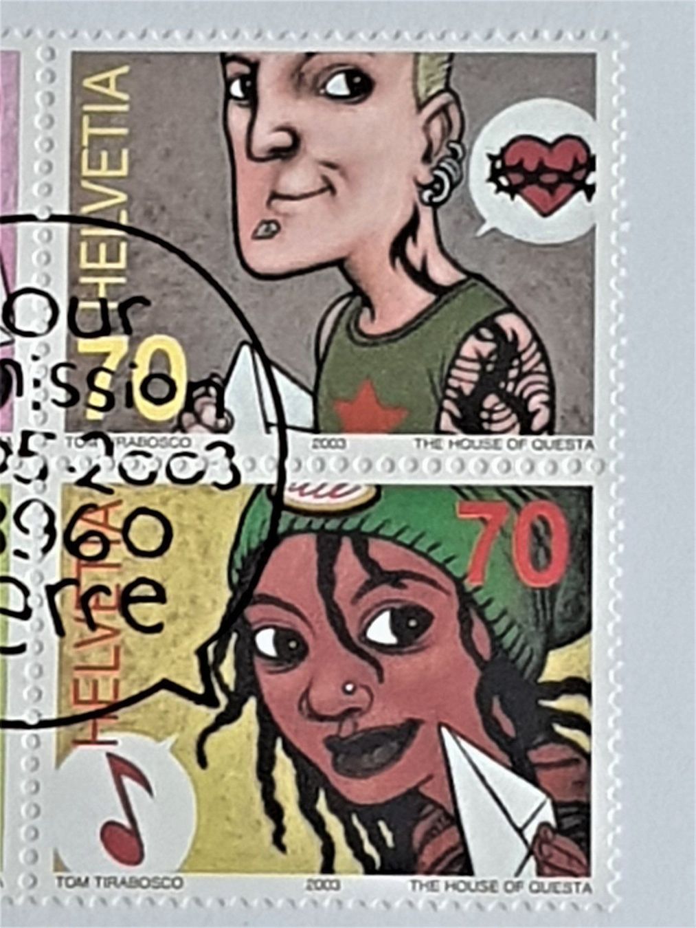 Tutti i francobolli: (114)    2003 "Comics" Tom Tirabosco" ET – Usato da Schwarzhäusern venduto da Inot3 5