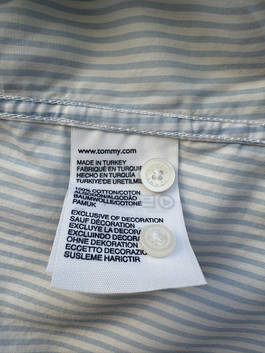Blusen: Tommy Hilfiger Bluse, Gr. 12 (40) hellblau gestreift – Neu (gemäss Beschreibung) aus Zürich von cli_fv8x 4