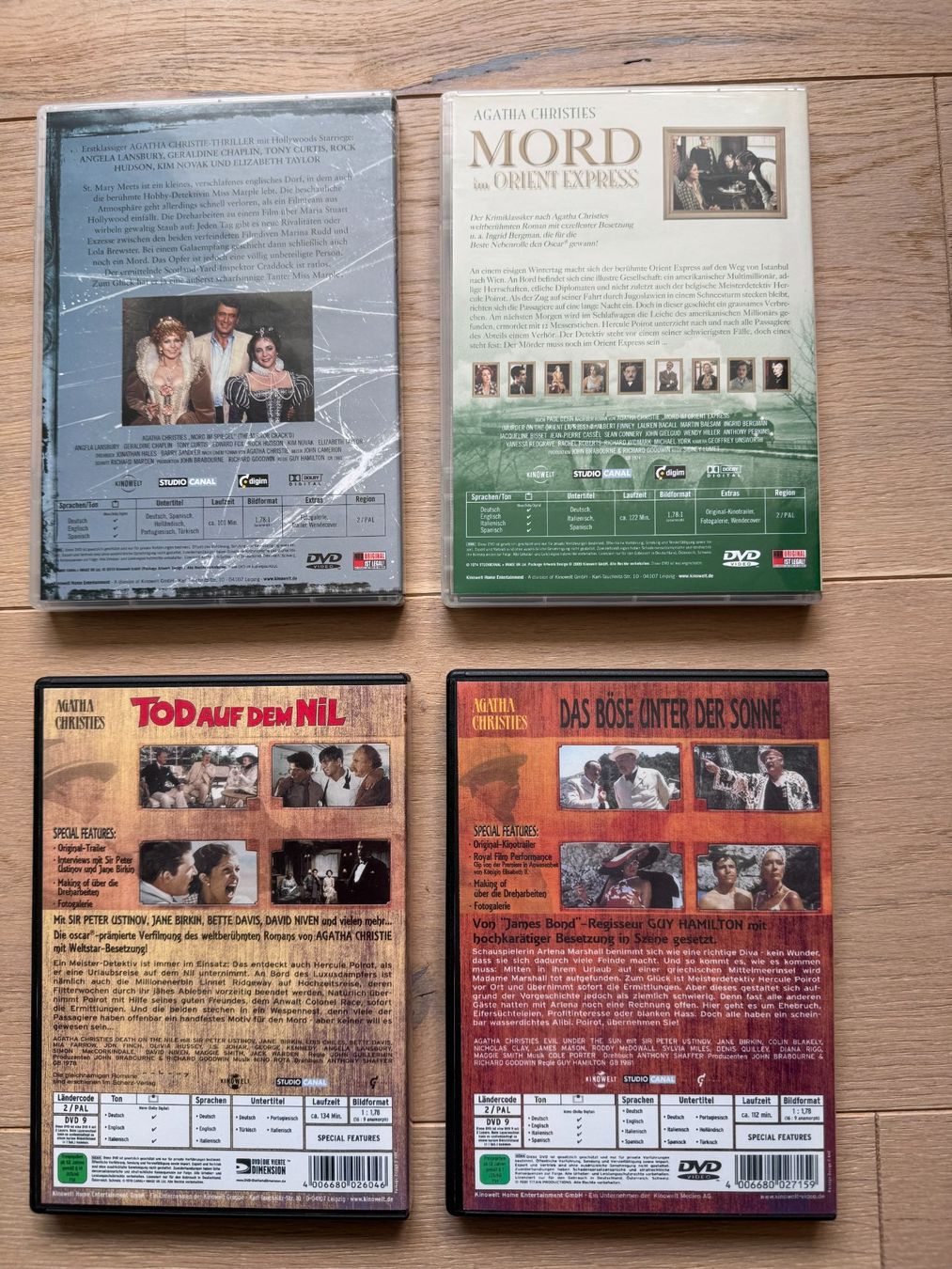 Alle DVDs: 4 DVD von Agatha Christies  **NEU** – Neu (gemäss Beschreibung) aus Siebnen von Trans-Am 5
