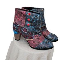 NEU! Stiefeletten bunt Vintage Gr. 40 Vintage Chelsea Boots