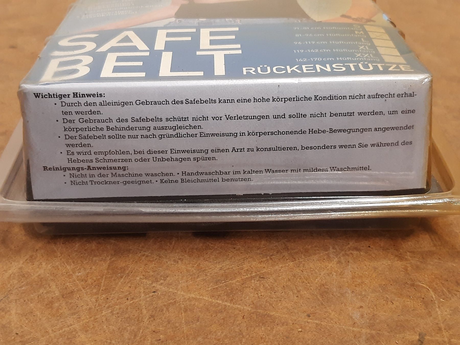 Attrezzature mediche: TECTOR Rückenstütze / Safe Belt M – Nuovo e nell'imballaggio originale da Winterthur venduto da ReUse_Baumarkt 4