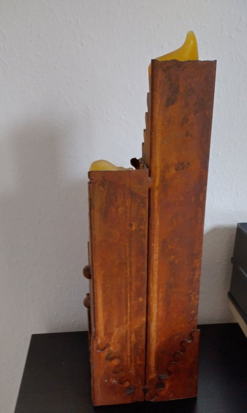 Portacandele: ROSTIG METALL KERZENSTÄNDER MASSIV – Usato da Romanshorn venduto da Stubsinator 4