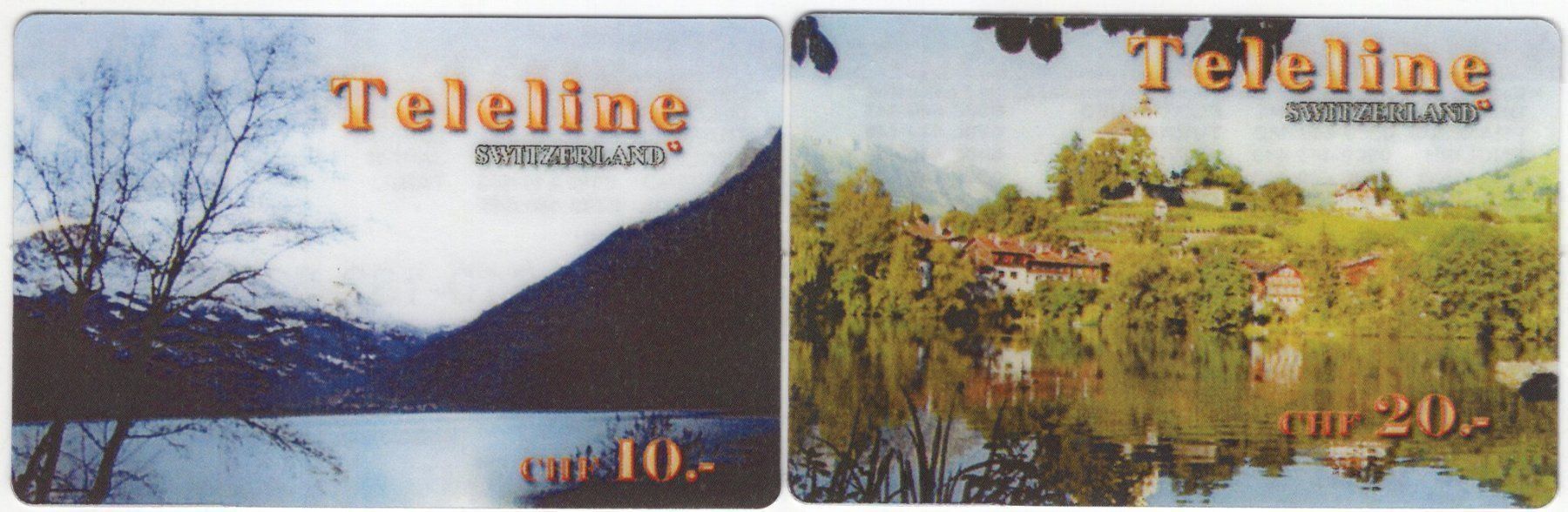 Schede telefoniche: TELELINE Prepaidkarten - Landschaften – Usato da Eglisau venduto da Chperfins