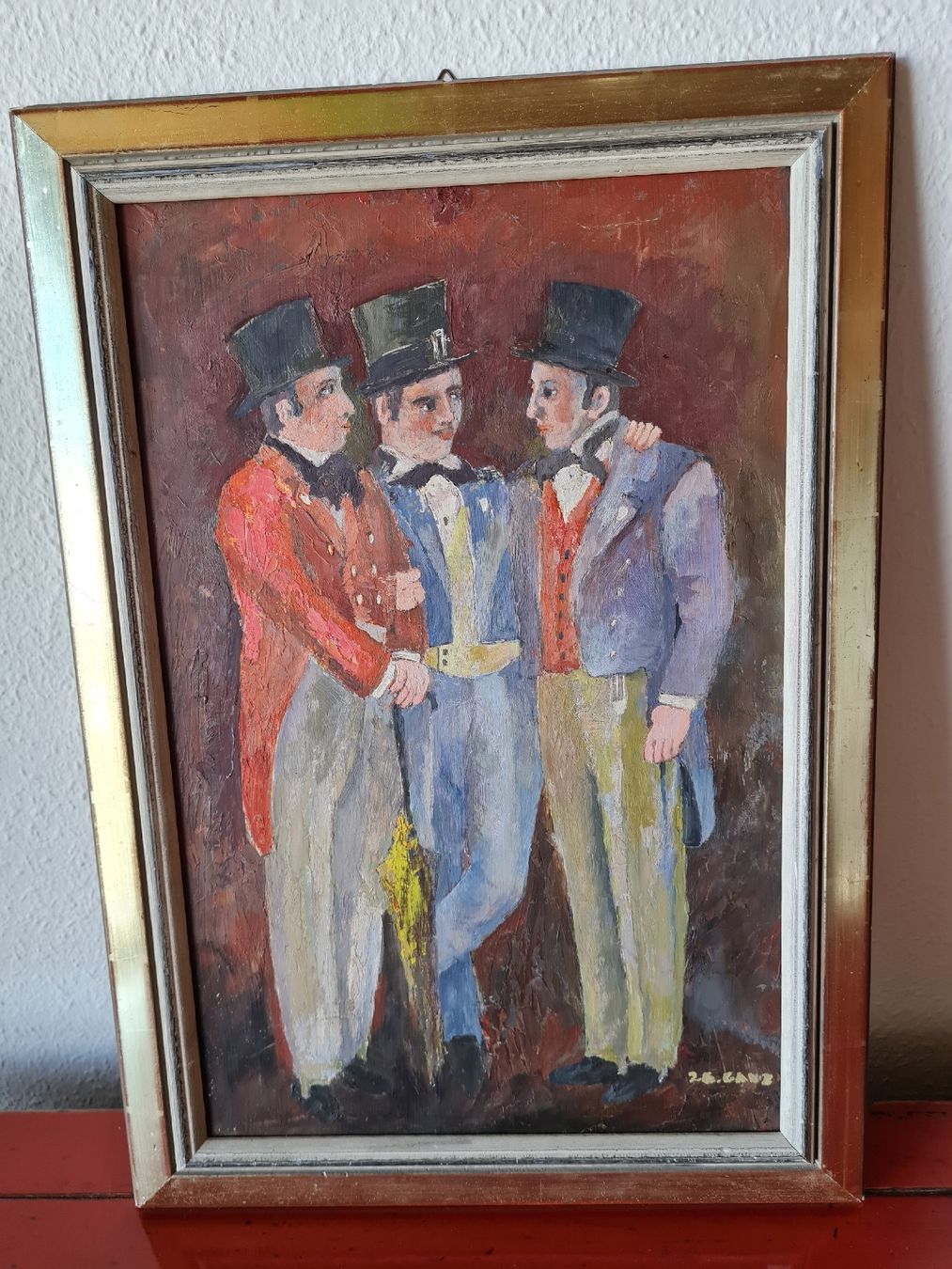 Dipinti: Original Gemälde - Three Gentlemen – Usato da Maur venduto da Tashi010