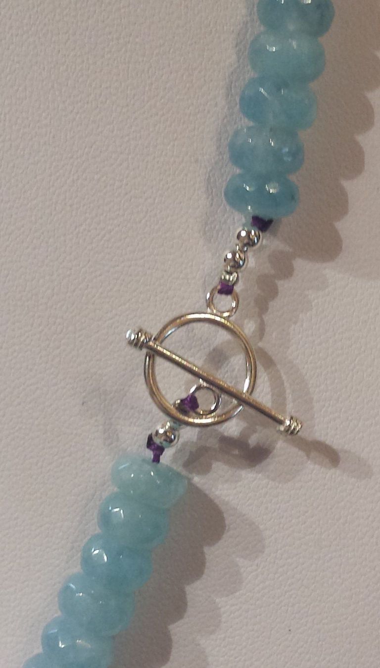 Catenine: NEU: Amethyst Aquamarin Collier Halskette – Nuovo (secondo la descrizione) da Matten b. Interl venduto da EdelsteineInterlaken 4