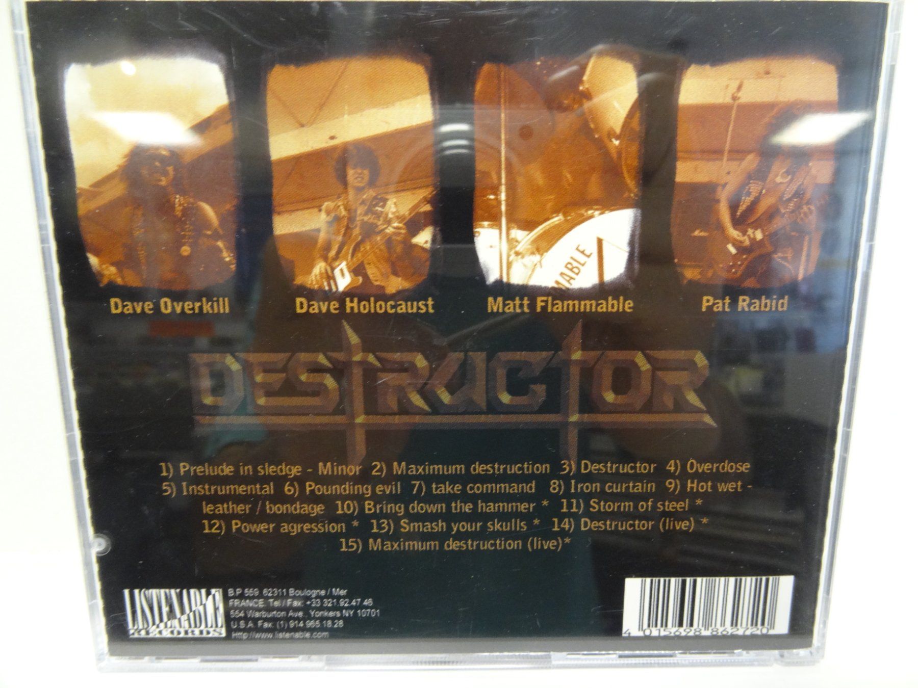 CD: Destructor - Maximum Destruction - CD – Usato da luzern venduto da musicandart 1
