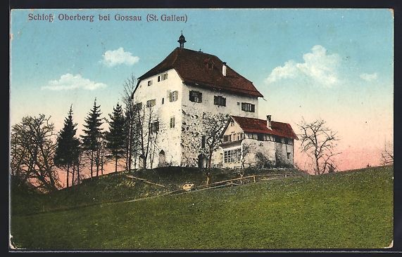 Cartoline postali: AK Gossau, Schloss Oberberg, 1919 – Usato da Berlin venduto da bartko-reher