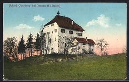 AK Gossau, Schloss Oberberg, 1919