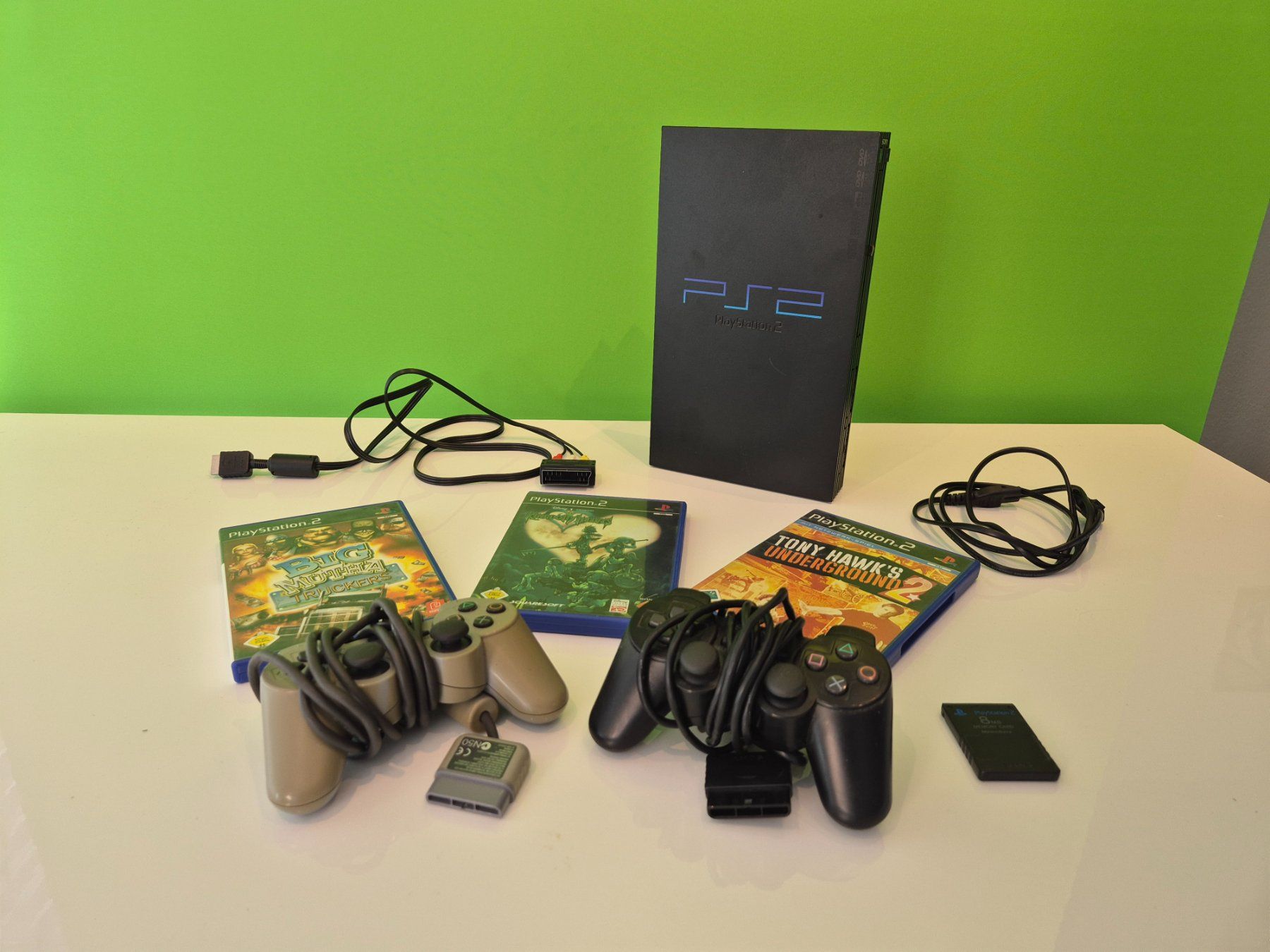 Sony Konsolen: PS2 SCPH-39004 + 2 Controller + 3 Games – Gebraucht aus Moosseedorf von hermeses