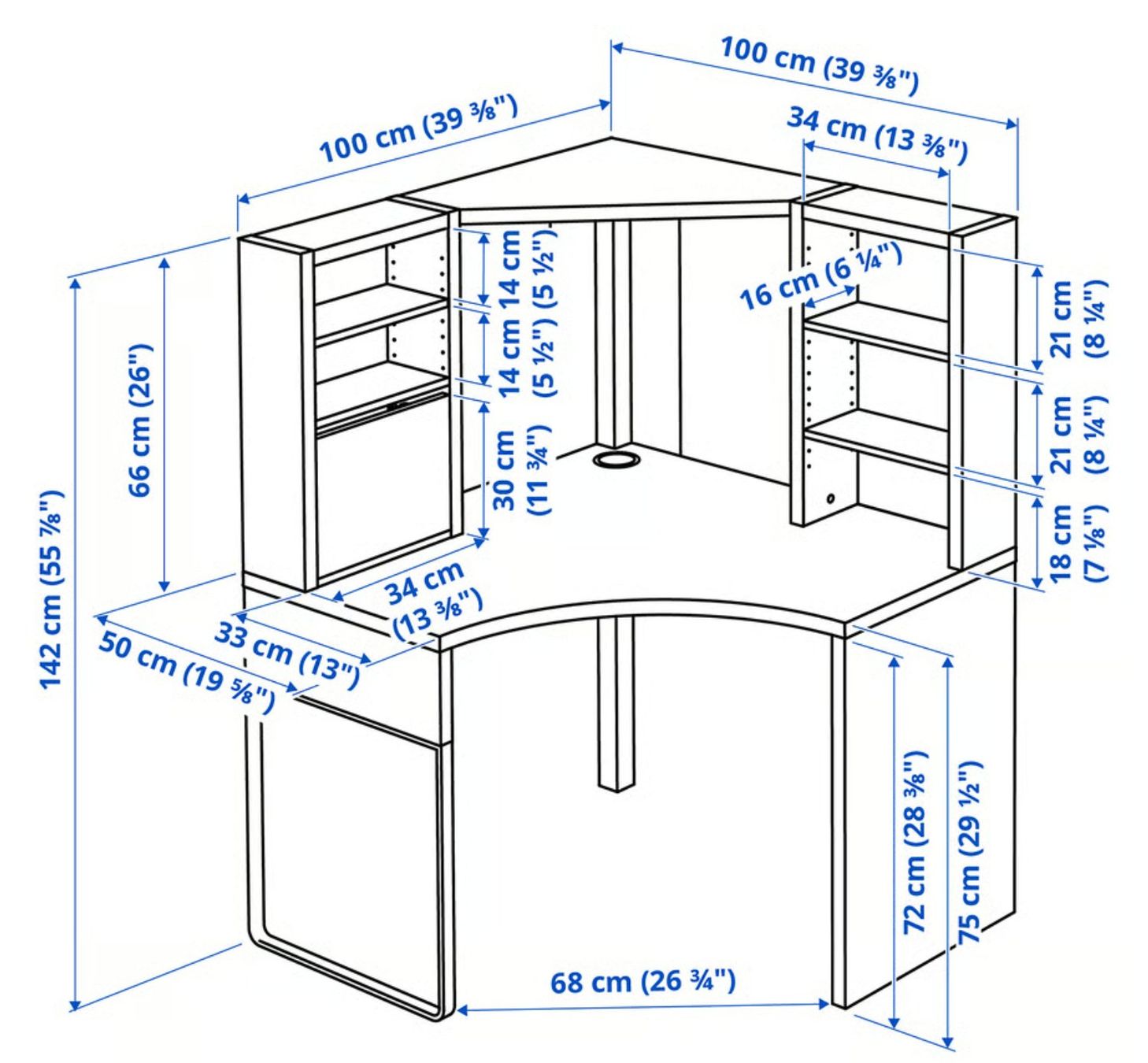 Ikea Scrivanie: Eckpult Ikea MICKE – Usato da Worb venduto da Excalire 4