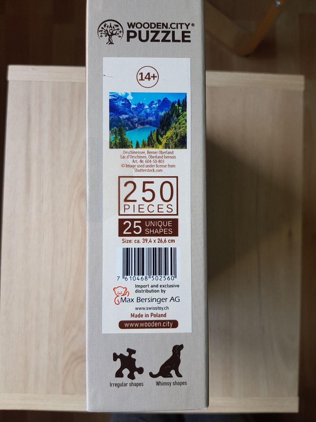 Puzzle: PUZZLE HOLZ OESCHINENSEE NEU – Nuovo e nell'imballaggio originale da Zürich venduto da Lin_tb7r 2