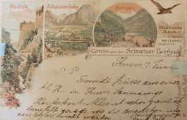 Carte postale 1907 Hochste Adhäsionsbahn Europa's