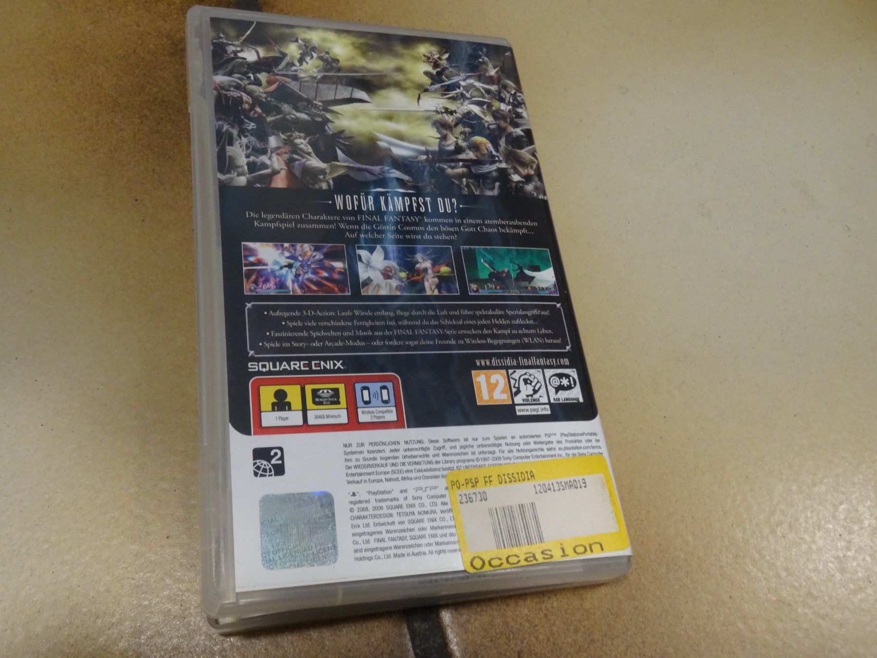 Sony Spiele: Dissidia Final Fantasy PSP – Gebraucht aus Olten von Disc-Ausverkauf 2
