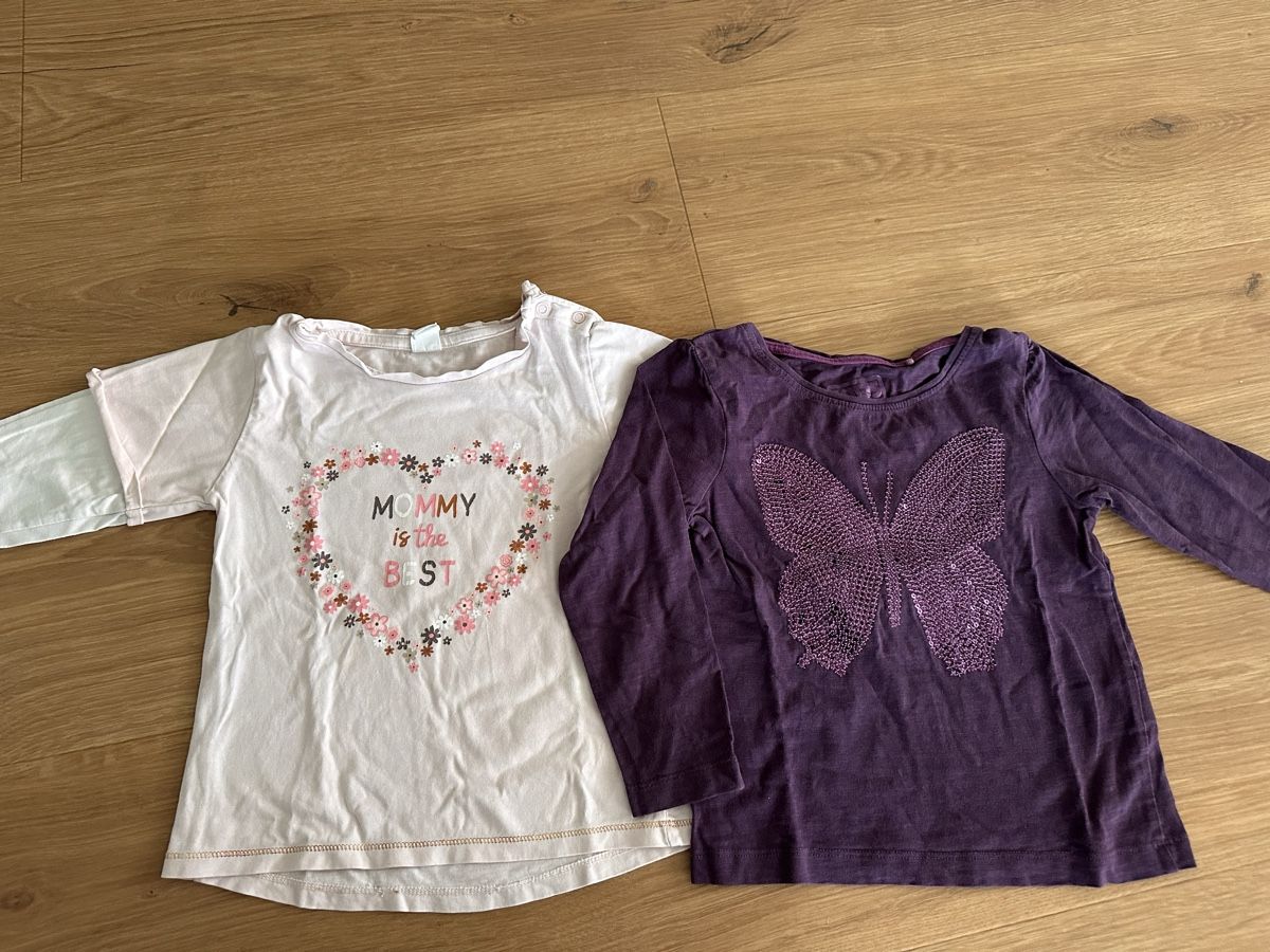 Maglioni & Felpe: 2x Langarmshirts Gr.98, Sommerliches Set – Usato da Buchrain venduto da eule2109 1
