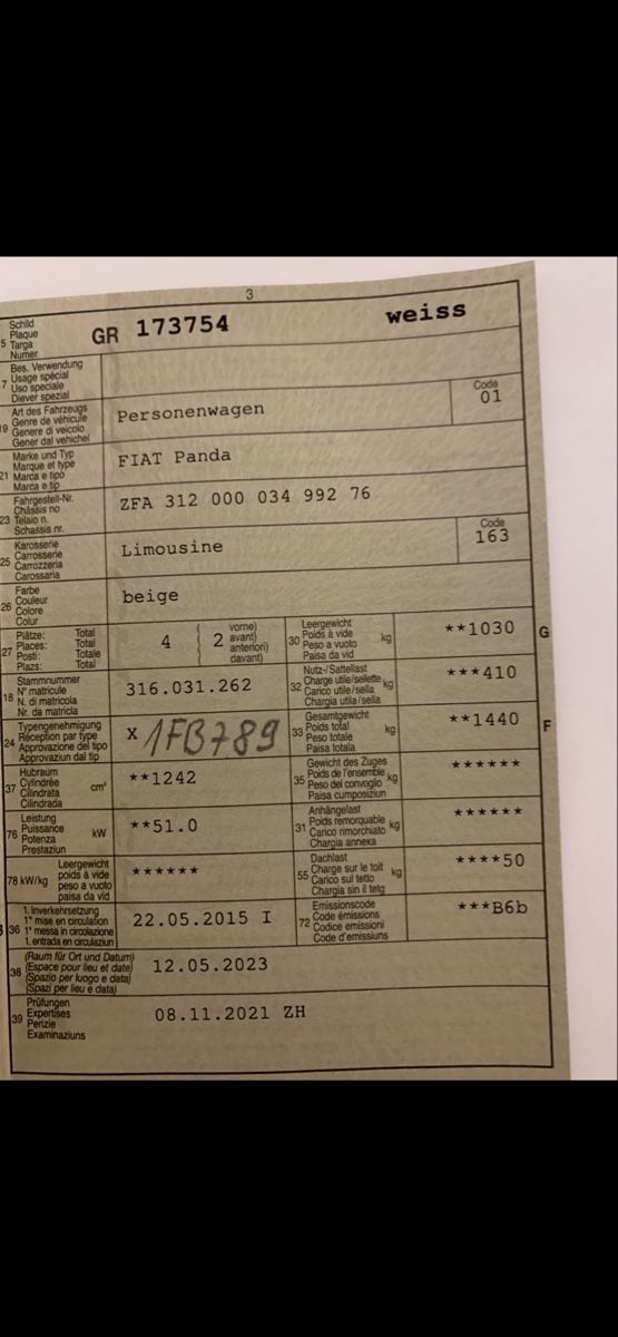 Fiat Autos: Fiat Panda 1.2 Longe – D'occasion à Walenstadt par ime_r9js 4
