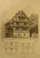 PFARRHAUS IN STEINEN STAHLRADIERUNG 1886