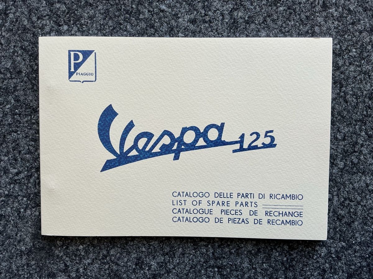 Libri: Vespa 125 Ersatzteilkatalog – Usato da Mollis venduto da Tektit