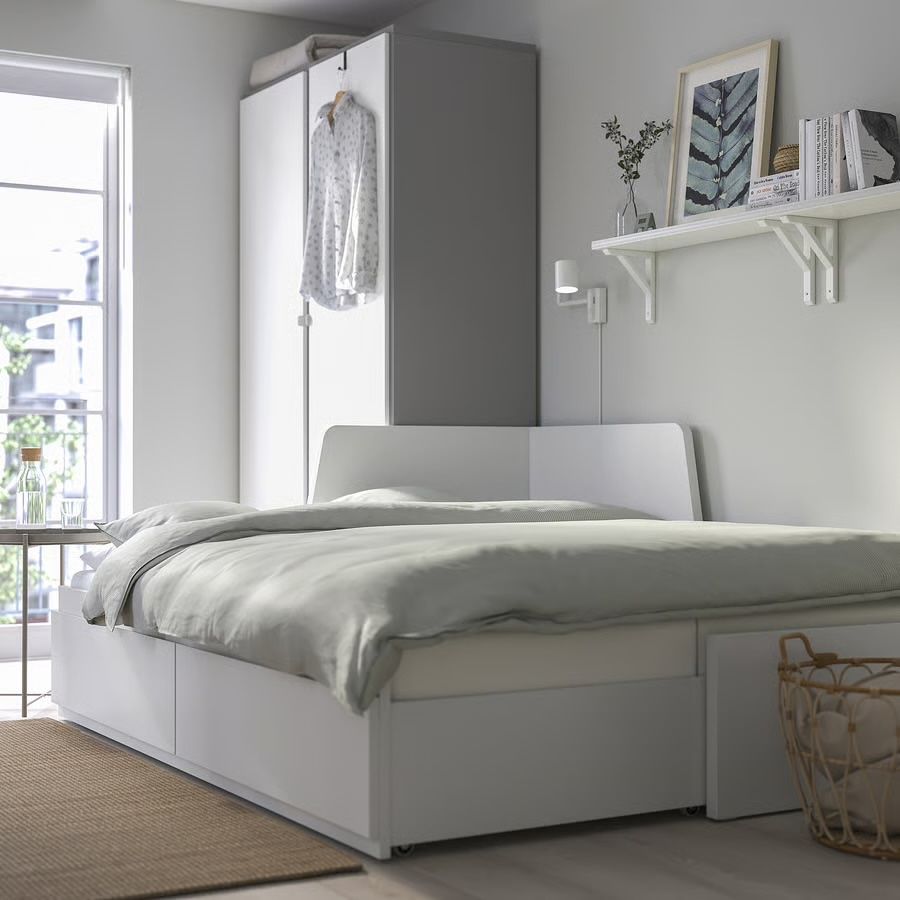 Ikea Letti: IKEA FLEKKE day-bed (bett) frame in white – Usato da St. Gallen venduto da ali_sjj2 1