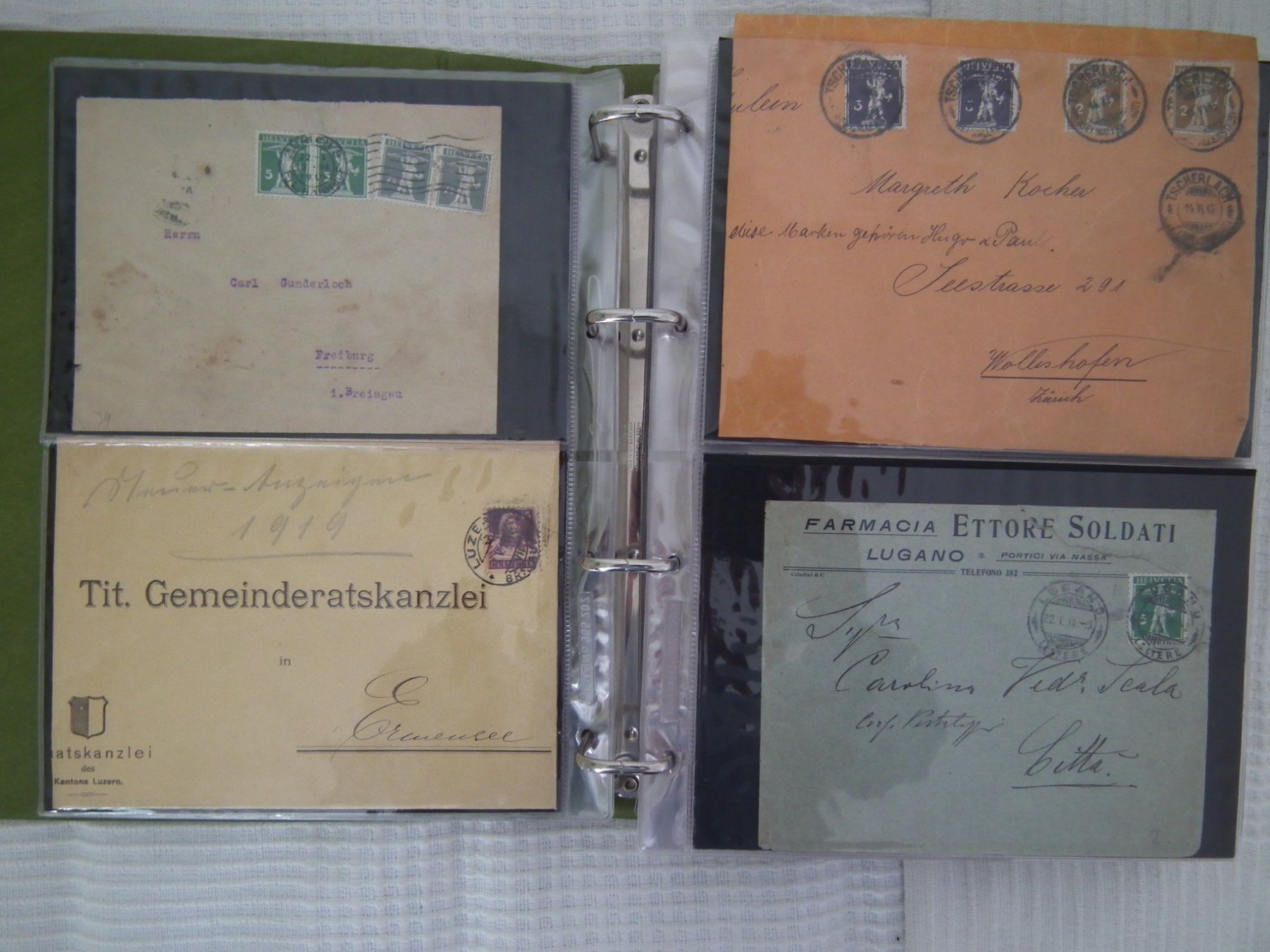 Tutti i francobolli: Album Schweiz, Briefe, Karten, Postkarten  schöne Sammlung – Usato da Kriens venduto da WULLU99 3