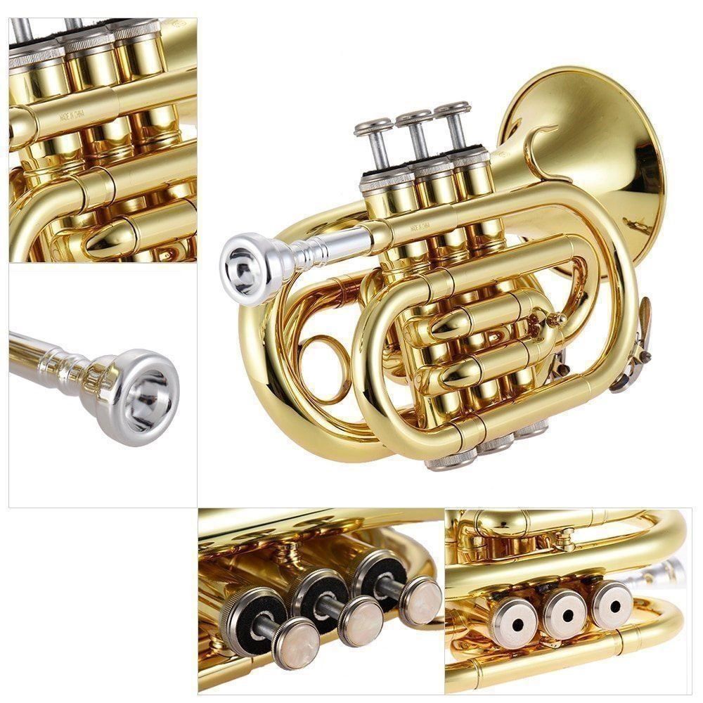 Musikinstrumente: Bb Mini Taschentrompete - Trompete im Koffer Set – Neu und originalverpackt aus Weinfelden von coin-base 5