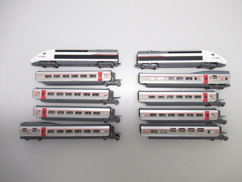 Rame TGV Duplex Lyria KATO échelle N - Set 10 Pièces Analogique Neuf